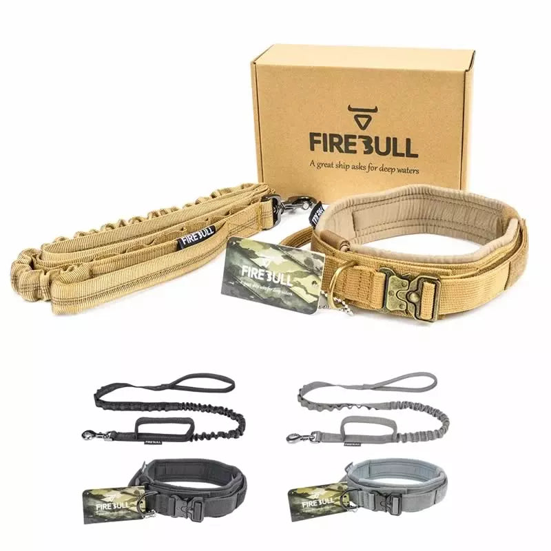 FireBull Field-Tested Tactical Leash and Collar Combo