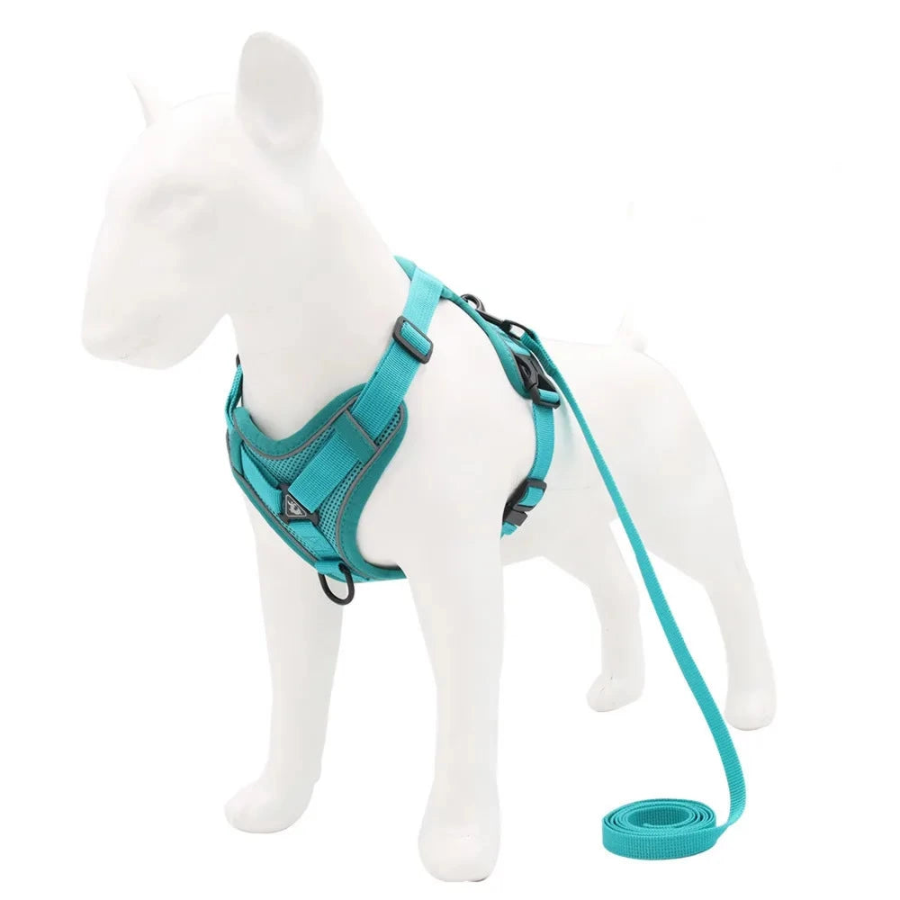 High-Visibility Reflective Nylon Dog Harness