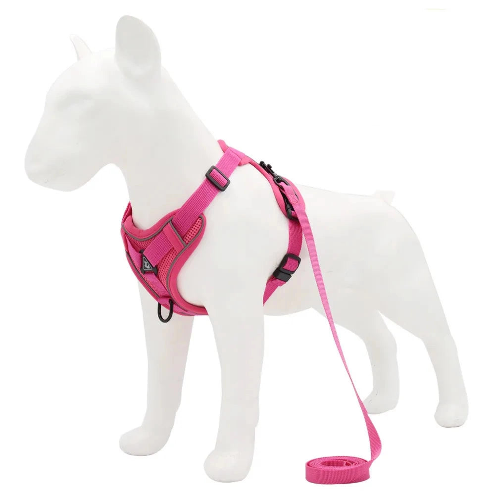 High-Visibility Reflective Nylon Dog Harness