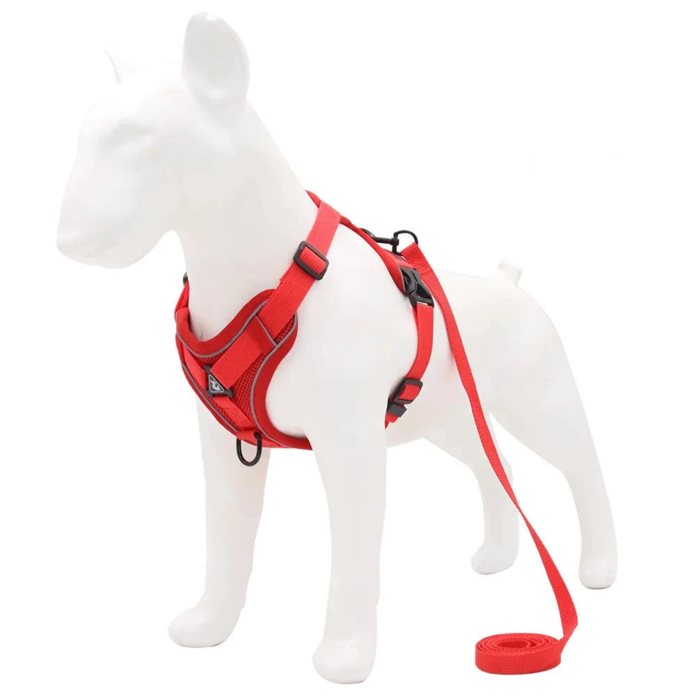 High-Visibility Reflective Nylon Dog Harness