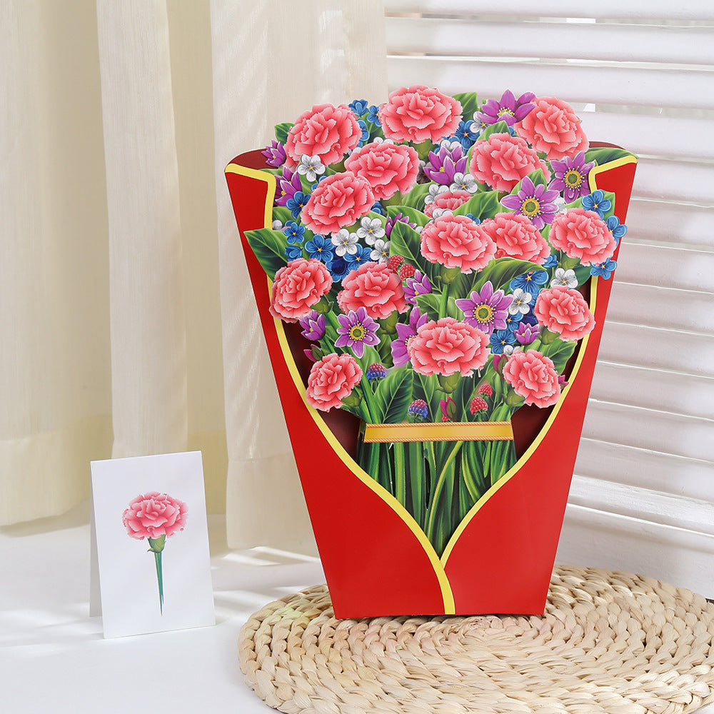 π₯ Buy 2 Get 10% Off π 3D Paper Bouquet Card, Pop-Up Flower Greeting Cards π Hot Gift