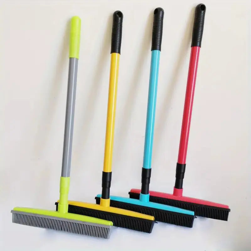 Pet Hair Rubber Brush – Adjustable, Multi-Surface Fur Removal Tool