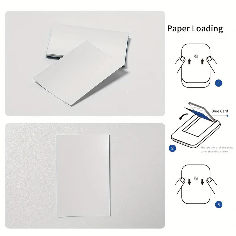 Portable Photo Paper (2x3”) - Sticker-Ready Prints for On-the-Go - 20/40 Sheets