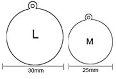 Personalized Titanium Steel Laser-Engraved Dog ID Tag, Round