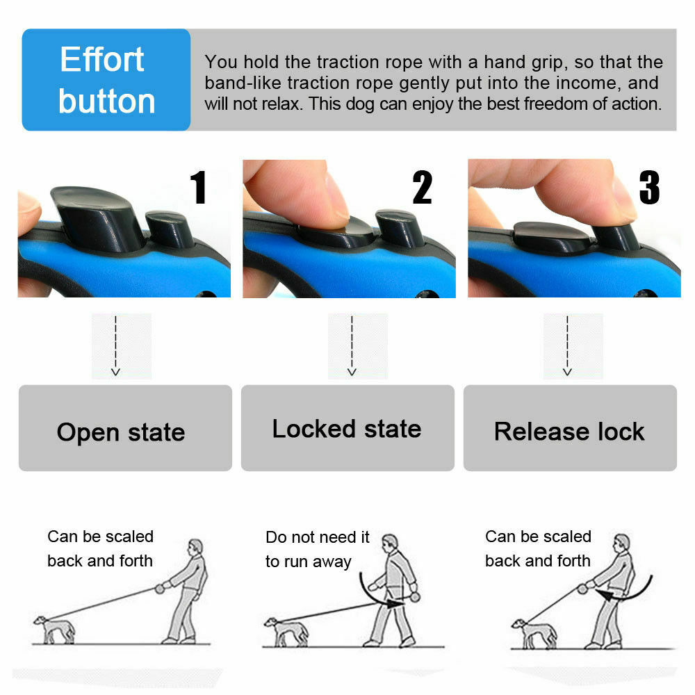 Smooth Glide Retractable Dog Leash