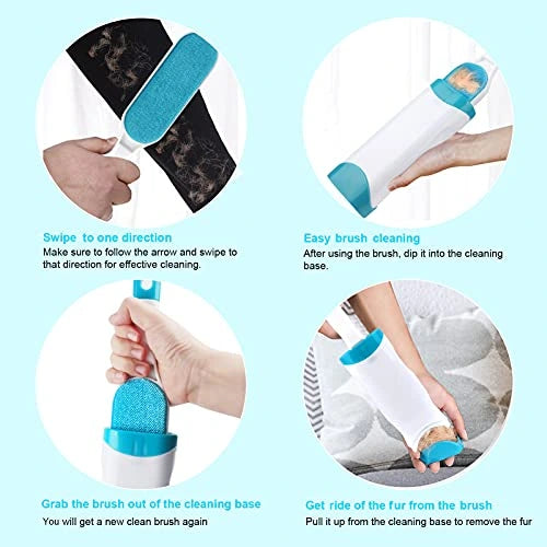 Two-Sized Lint and Pet Hair Brush