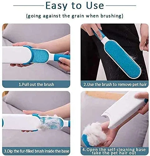Two-Sized Lint and Pet Hair Brush