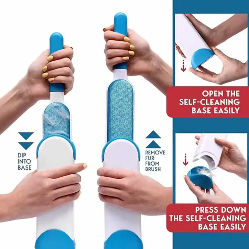 Two-Sized Lint and Pet Hair Brush