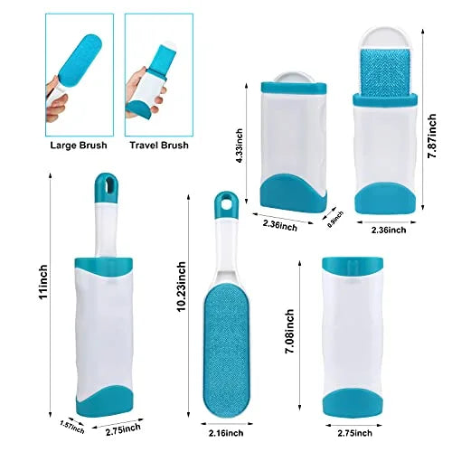 Two-Sized Lint and Pet Hair Brush