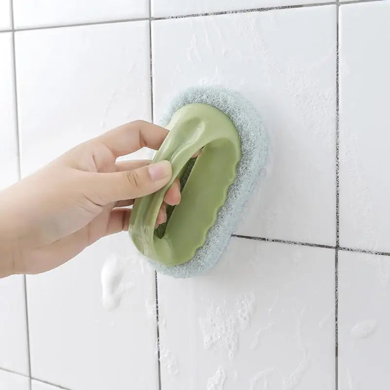 All-Purpose Bathroom and Kitchen Scrub Brush with Handle