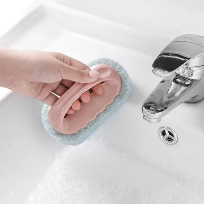 All-Purpose Bathroom and Kitchen Scrub Brush with Handle