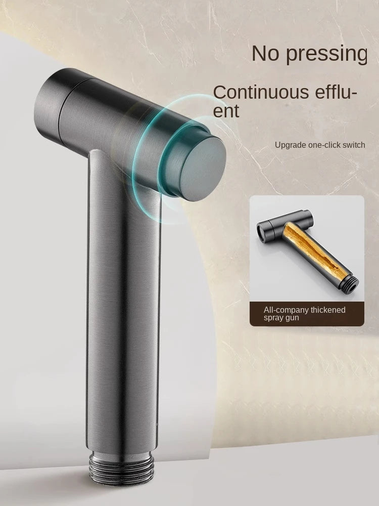 The AquaWix™ FreshFlow Handheld Bidet – High Pressure Self-Cleaning Sprayer for Toilets