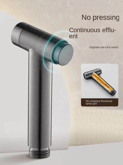 The AquaWix™ FreshFlow Handheld Bidet – High Pressure Self-Cleaning Sprayer for Toilets