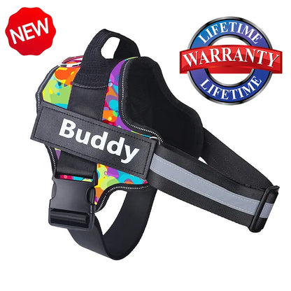 Lifetime Warranty Personalized DoggyWagging NO PULL Harness