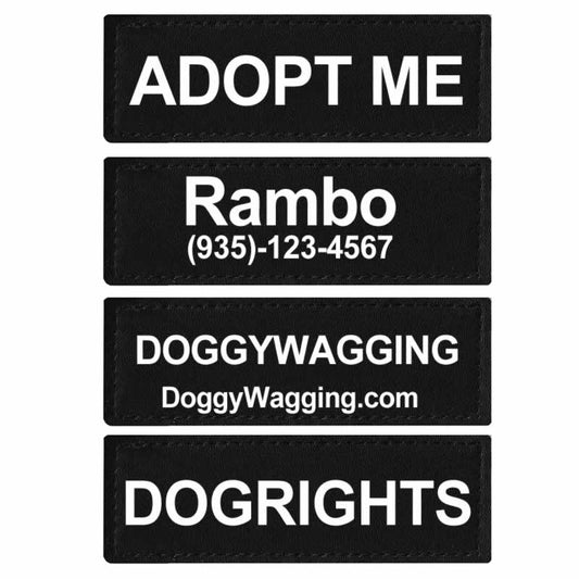 Custom Dog Patches Harness Labels