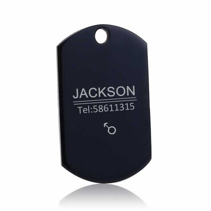Personalized Square Dog ID Tag