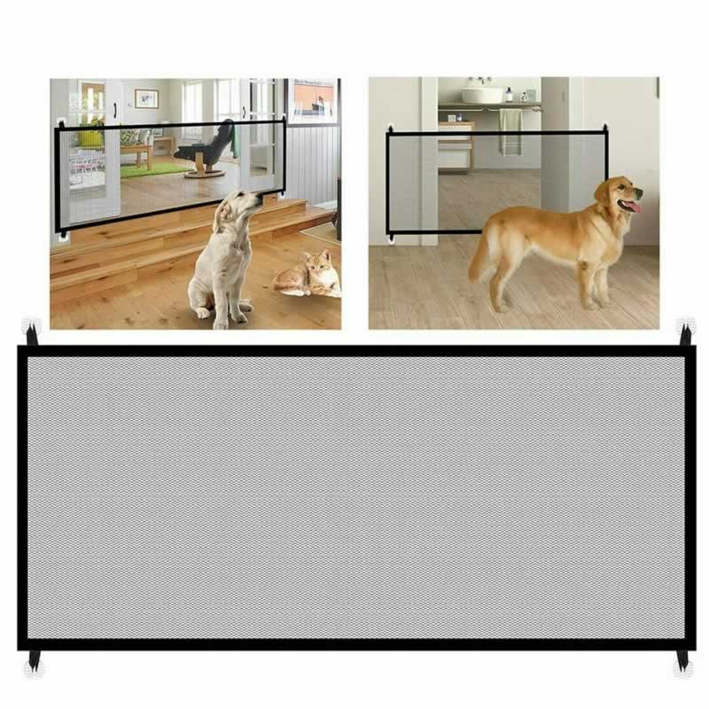 Easy-Install Mesh Safety Dog Gate