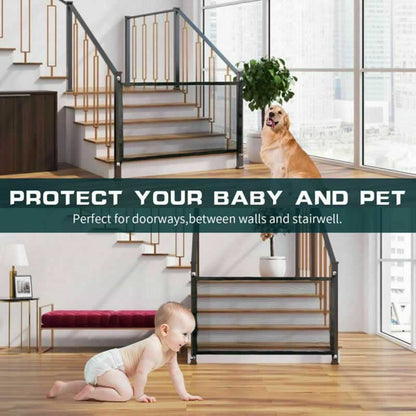 Easy-Install Mesh Safety Dog Gate