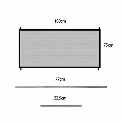 Easy-Install Mesh Safety Dog Gate