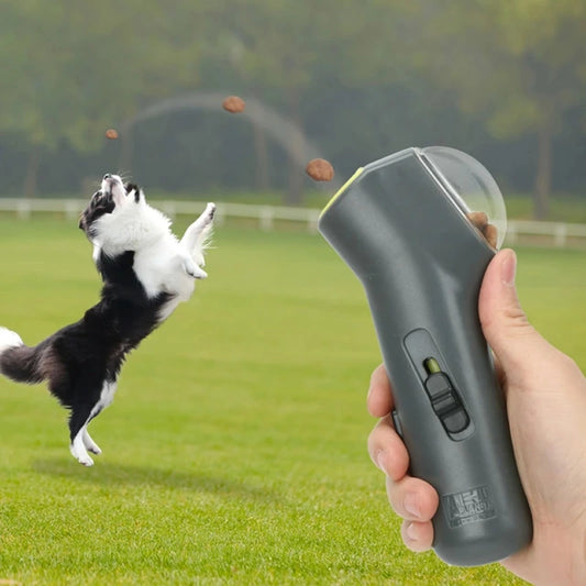 Fetch 'n' Snack Dog Toy: Treat Launching Gun