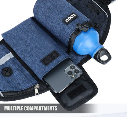 Hands-Free Dog Walking Belt with Treat Pouch and Bungee Leash