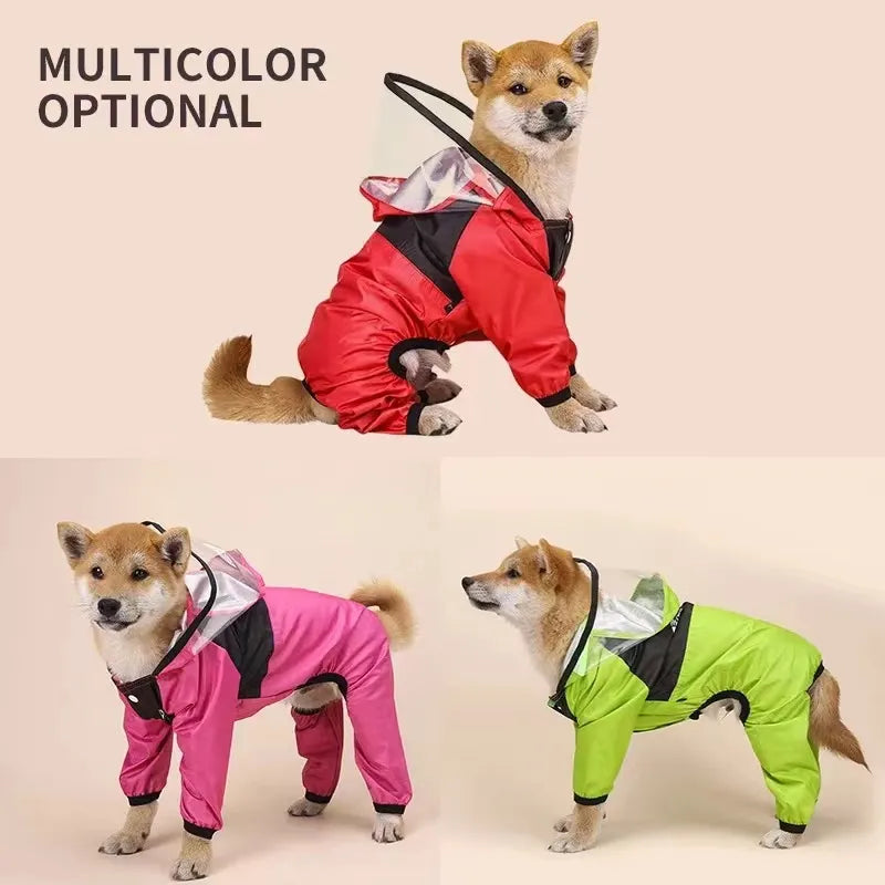 Waterproof Dog Raincoat - Pet Clothes for Wet Weather Protection