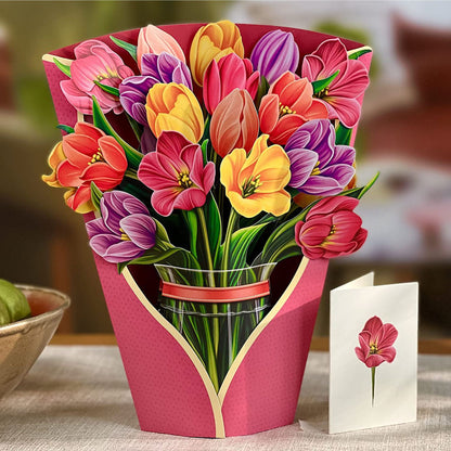 🔥 Buy 2 Get 10% Off 💐 3D Paper Bouquet Card, Pop-Up Flower Greeting Cards 🎁 Hot Gift