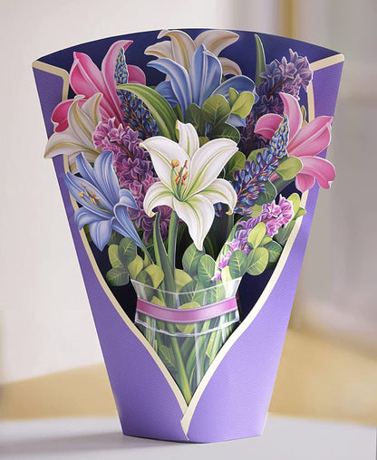 🔥 Buy 2 Get 10% Off 💐 3D Paper Bouquet Card, Pop-Up Flower Greeting Cards 🎁 Hot Gift