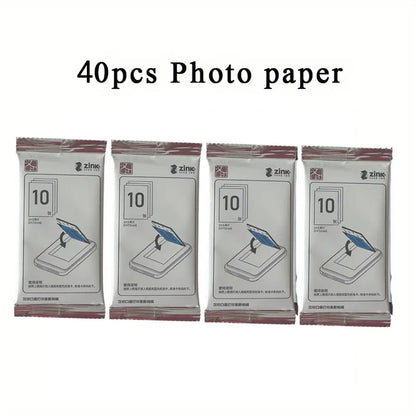 Portable Photo Paper (2x3”) - Sticker-Ready Prints for On-the-Go - 20/40 Sheets