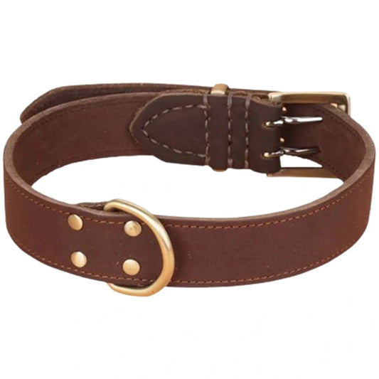 Premium "British Style" Dog Leather Collar