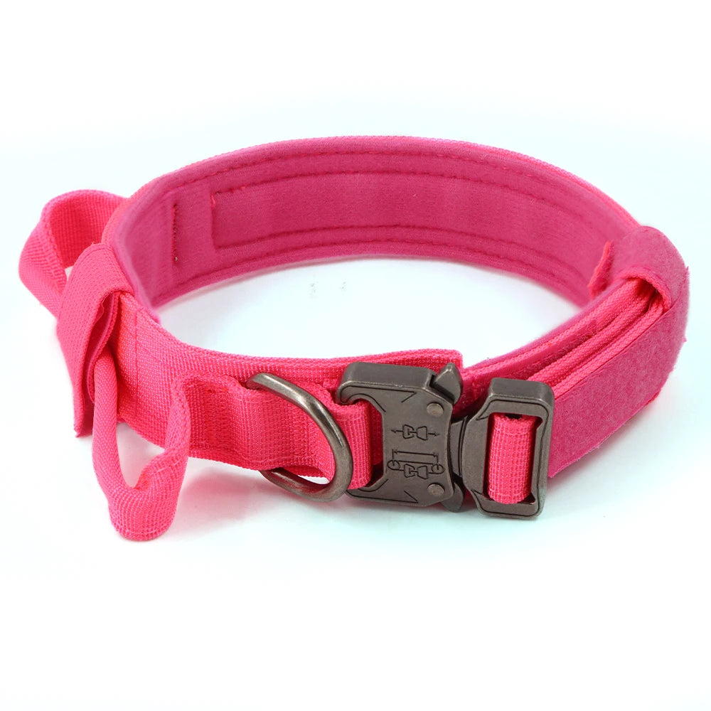 Tactical Dog Training Set: Harness & Leash Pink Camouflage (Lifetime Warranty)