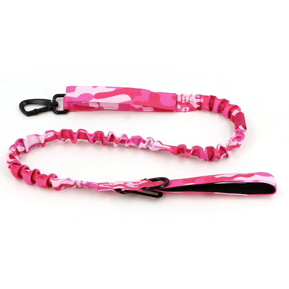Tactical Dog Training Set: Harness & Leash Pink Camouflage (Lifetime Warranty)