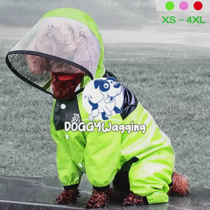 Waterproof Dog Raincoat - Pet Clothes for Wet Weather Protection